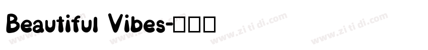Beautiful Vibes字体转换